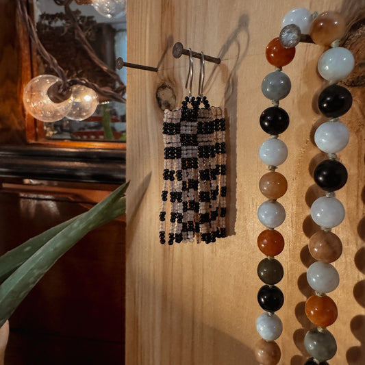 Cabin Check Earring